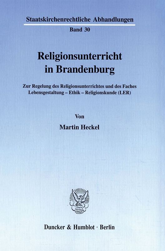 Religionsunterricht in Brandenburg.