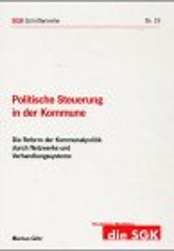 Politische Steuerung in der Kommune