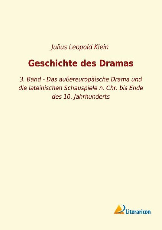 Geschichte des Dramas