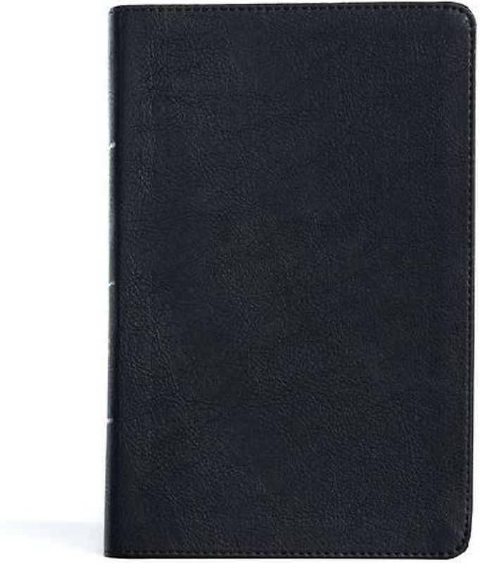 CSB Large Print Personal Size Reference Bible, Black Leathertouch