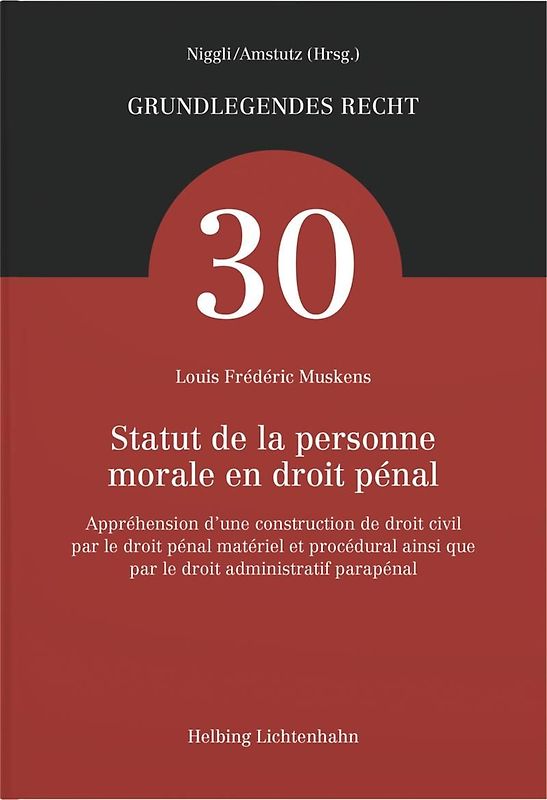 Statut de la personne morale en droit pénal