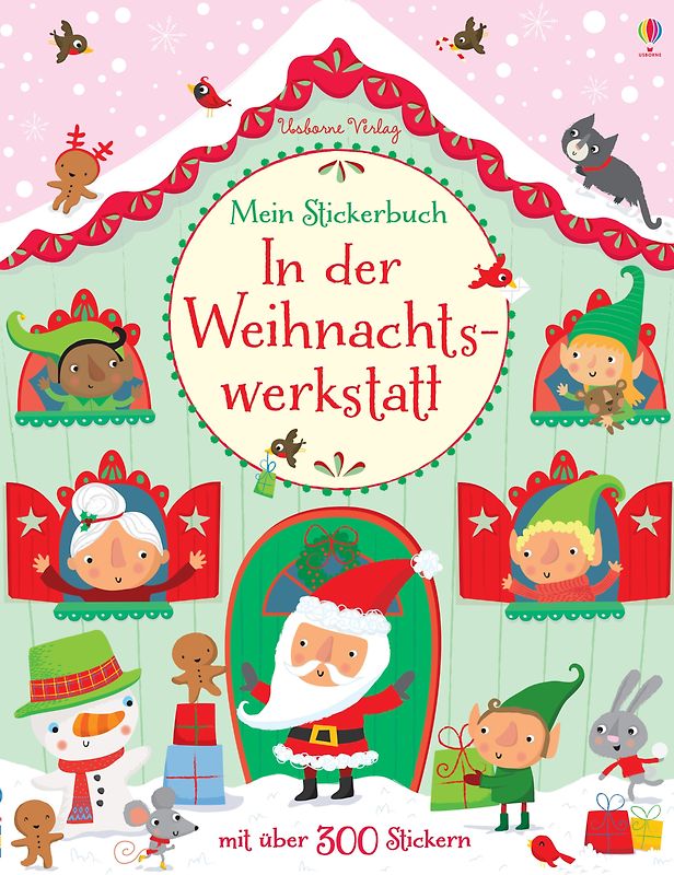 Mein Stickerbuch: Besuch in der Weihnachtswerkstatt