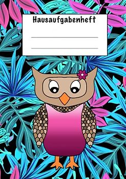 Hausaufgabenheft: Hausaufgabenheft Eule