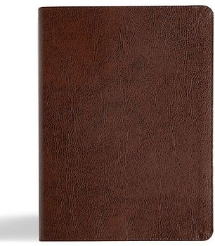 KJV Study Bible, Large Print Edition, Brown Bonded Leather