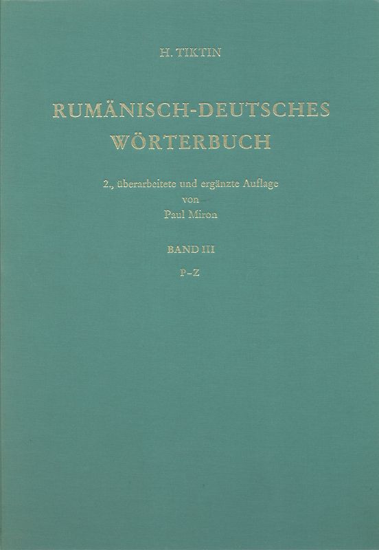 Rumänisch-Deutsches Wörterbuch
