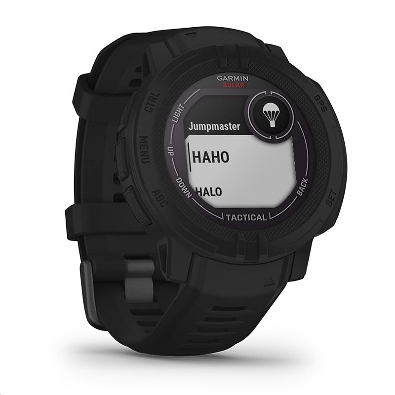 Garmin Instinct 2 Solar Tactical Édition 45 mm noir et bracelet en silicone noir