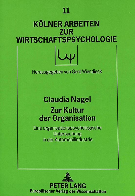 Zur Kultur der Organisation