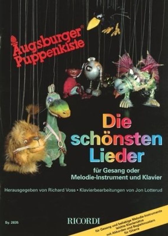 Augsburger Puppenkiste - die schönsten Lieder: Songbook für Gesang oder Melodieinstrument und Klavier