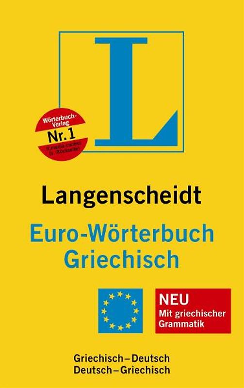 Langenscheidt Euro-Wörterbuch Griechisch. Griechisch-Deutsch/Deutsch-Griechisch