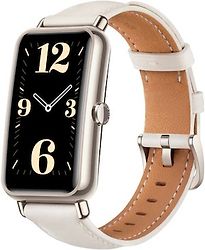 Image of Huawei Watch Fit Mini 52 mm goud met leren bandje wit (Refurbished)