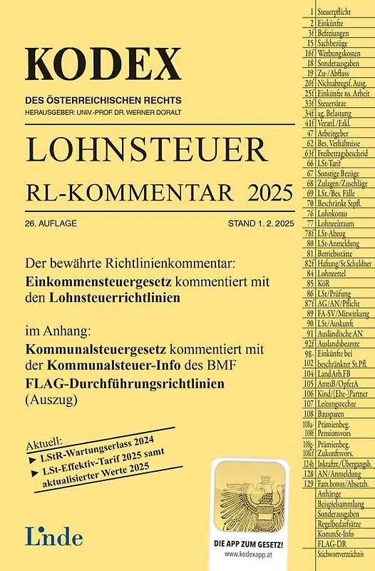 KODEX Lohnsteuer Richtlinien-Kommentar 2025