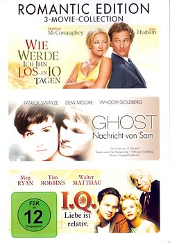 Wie werde ich in los - in 10 Tagen / Ghost - Nachricht von Sam / I.Q. - Liebe ist relativ [3 DVDs, Romantic Edition] DVD