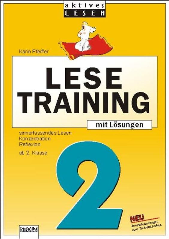 Lustiges Lesetraining 2. Schuljahr. Sinnerfassendes Lesen, Konzentration, Reflexion