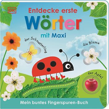 Mein buntes Fingerspuren-Buch. Entdecke erste Wörter mit Maxi