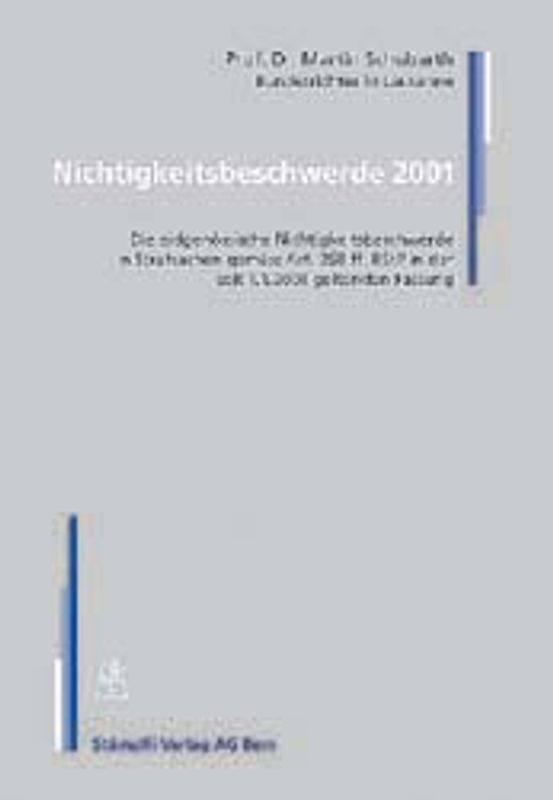 Nichtigkeitsbeschwerde 2001