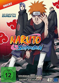 Naruto Shippuden: Staffel 7 & 8 - Episoden 364-395 [4 DVDs, Uncut] DVD