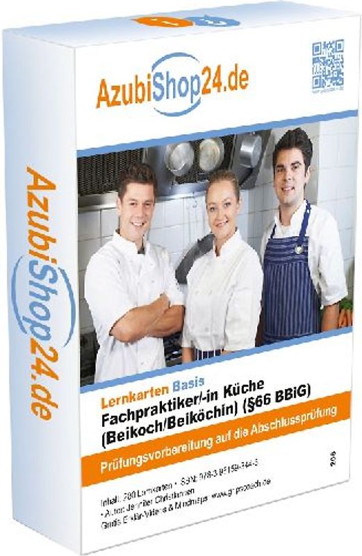 AzubiShop24.de Basis-Lernkarten Fachpraktiker /in Küche