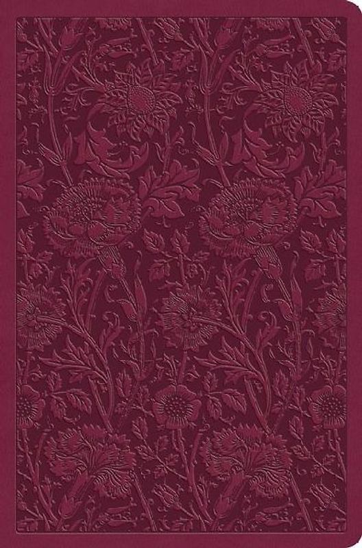 ESV Value Compact Bible (Trutone, Raspberry, Floral Design)
