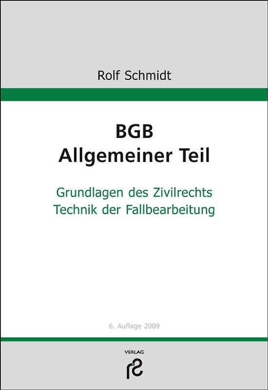 BGB Allgemeiner Teil