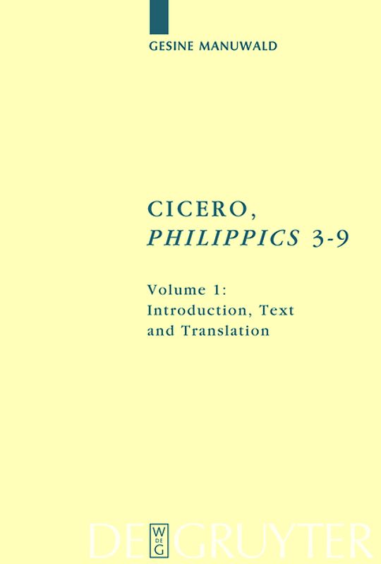 Cicero, "Philippics" 3-9