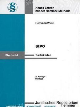 StPO - Karteikarten