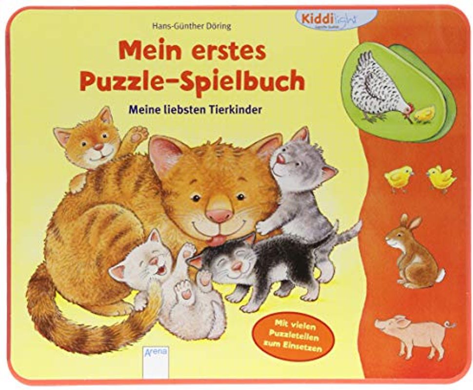 Mein erstes Puzzle-Spielbuch. Meine liebsten Tierkinder: Kiddilight