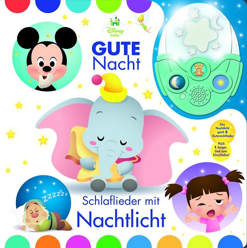 Nachtlichtbuch, Disney Baby, Gute Nacht - Schlaflieder mit Nachtlicht