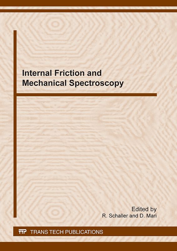 Internal Friction and Mechanical Spectroscopy