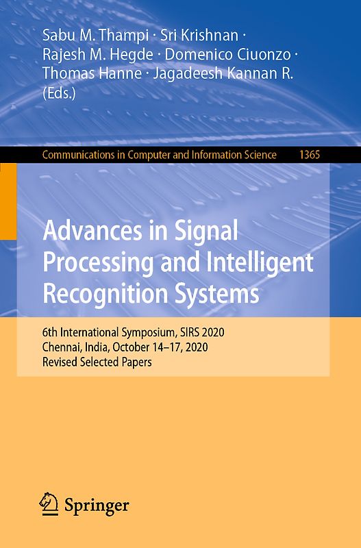 Advances in Signal Processing and Intelligent Recognition Systems