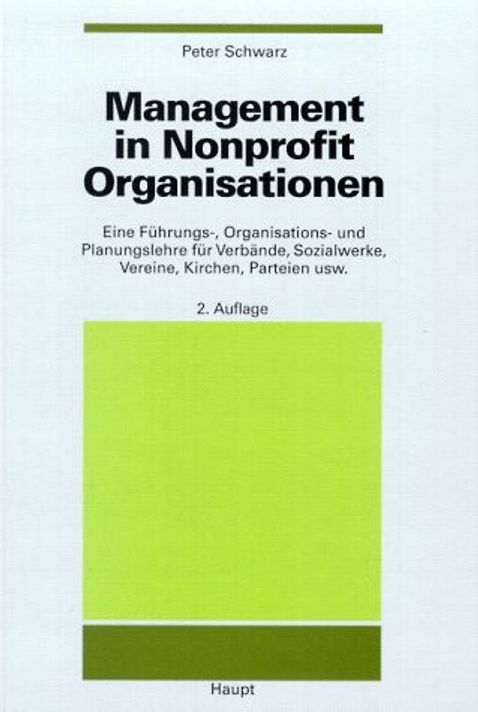Management in Nonprofit-Organisationen