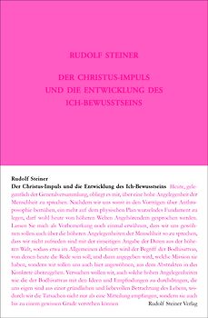 Der Christus-Impuls und die Entwicklung des Ich-Bewusstseins