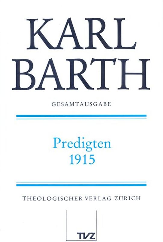 Karl Barth Gesamtausgabe