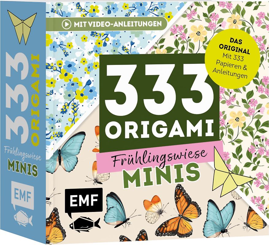 333 Origami Minis – Frühlingswiese – Dein dekorativer Wendeblock zum kreativen Falten & Notieren