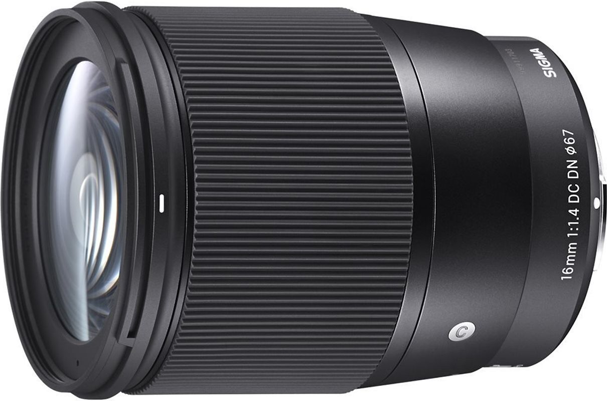 Sigma C 16 mm F1.4 DC DN 67 mm Filtergewinde (Micro Four Thirds Anschluss) schwarz
