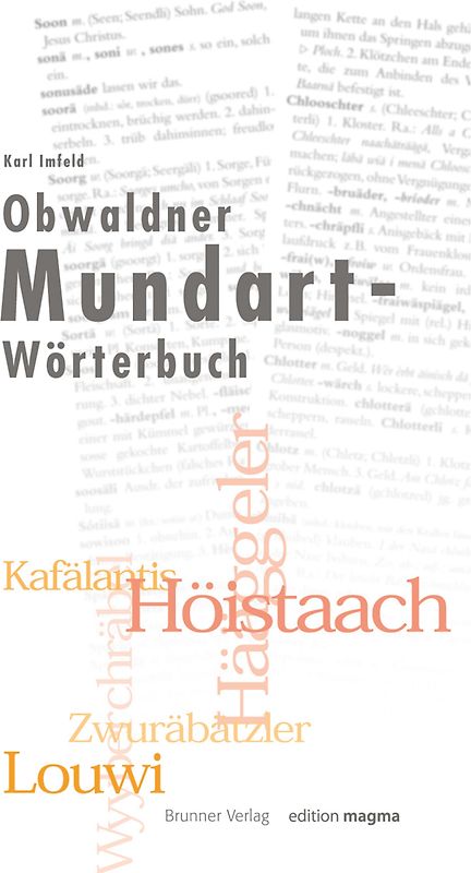 Obwaldner Mundart-Wörterbuch