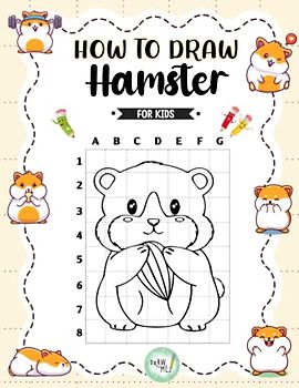 How To Draw Hamster: Activities in Simple Guide Book Drawing Kawaii Animal For Kids, Teens or Adults | Perfect Gift For Special Occasions