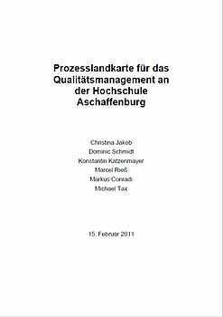 Prozesslandkarte für das Qualitätsmanagement der Hochschule Aschaffenburg