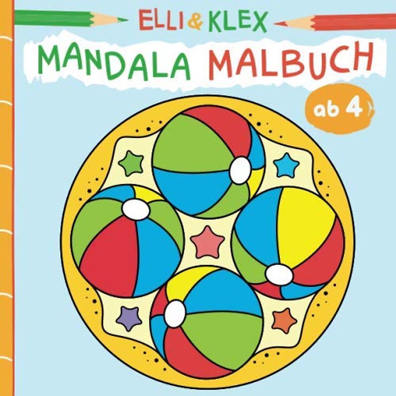 Mandala Malbuch ab 4: Tiere, Gegenstände und einfache Formen - Mandalas für Mädchen und Jungen im Kindergarten-Alter