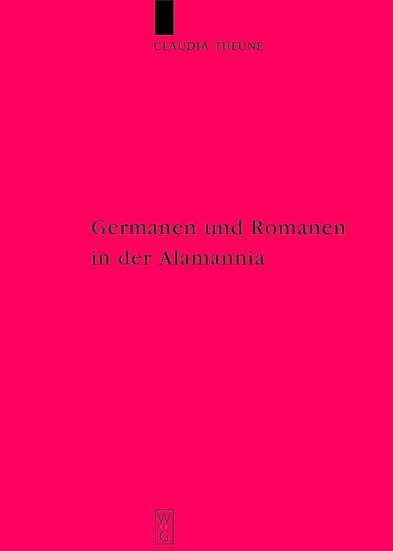 Germanen und Romanen in der Alamannia