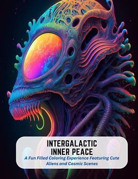 Intergalactic Inner Peace: A Fun Filled Coloring Experience Featuring Cute Aliens and Cosmic Scenes