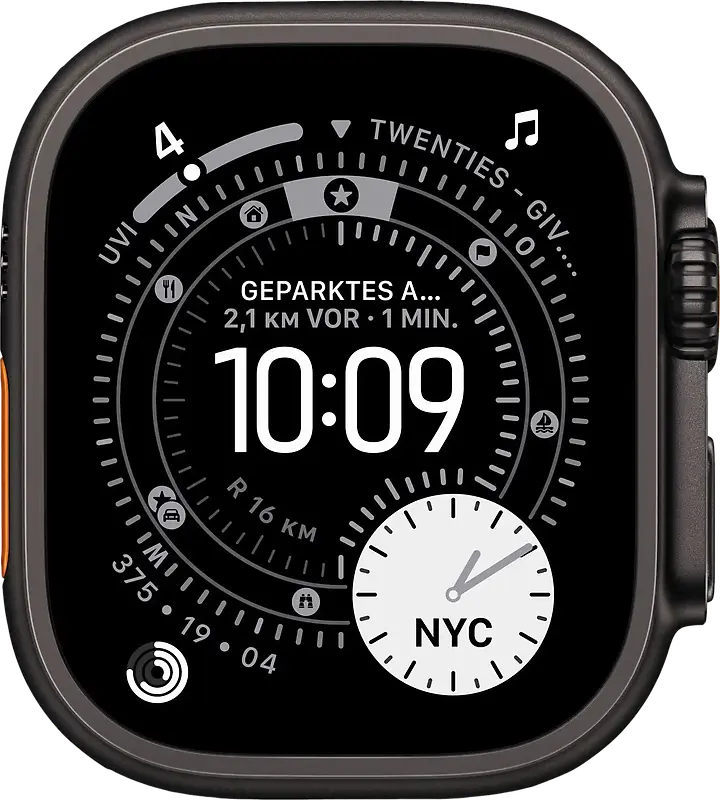 Apple Watch Ultra 3 49 mm Boîtier titane noir [Wi-Fi + Cellulaire]