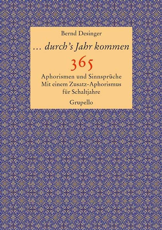 ... durch's Jahr kommen