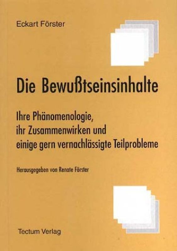 Die Bewusstseinsinhalte