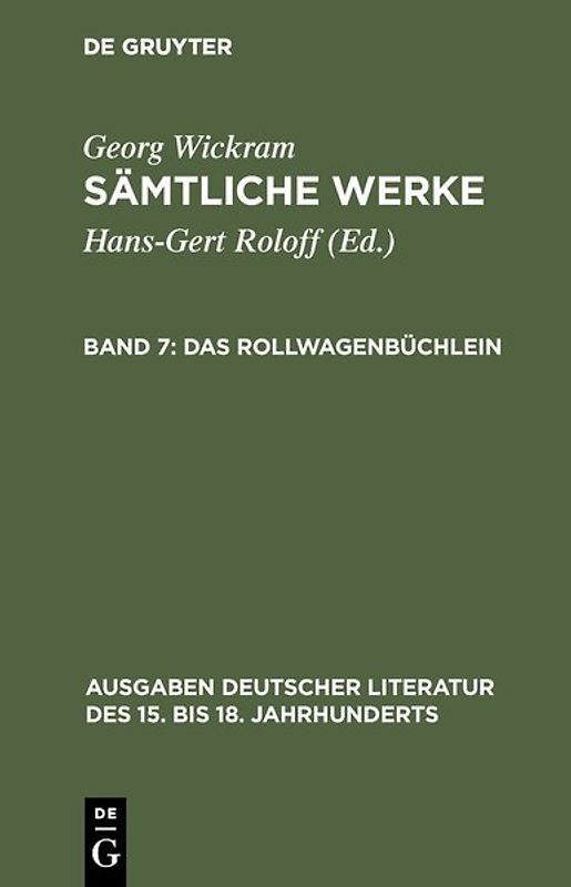 Das Rollwagenbüchlein