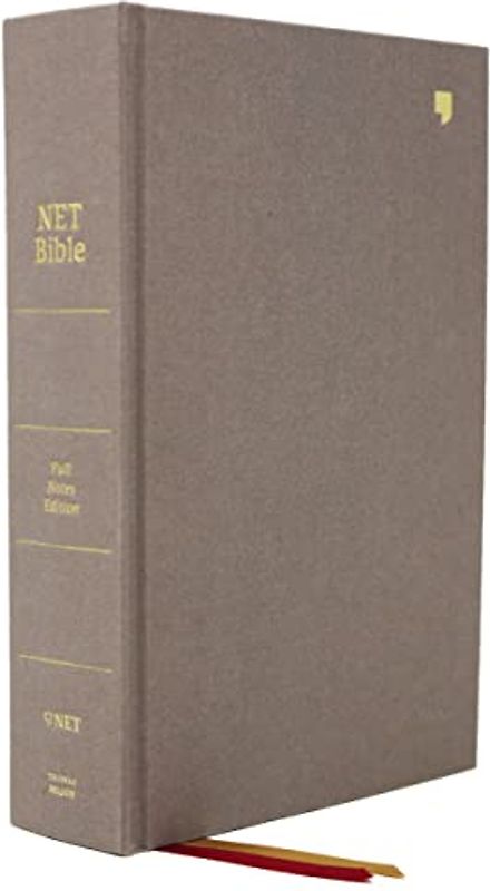 NET Bible, Full-notes Edition, Cloth over Board, Gray, Comfort Print: Holy Bible