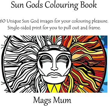 Sun Gods Colouring Book: 60 Unique Sun God images for your colouring pleasure (Colouring Books)