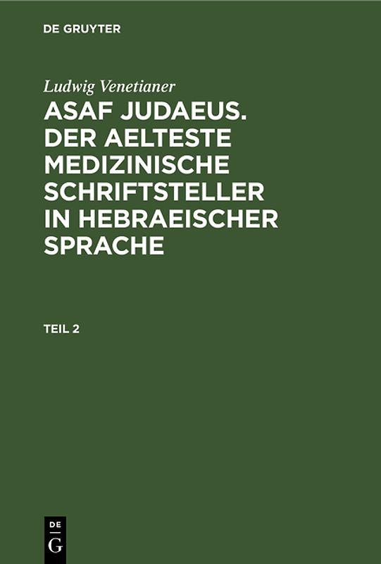 Asaf Judaeus. Teil 2