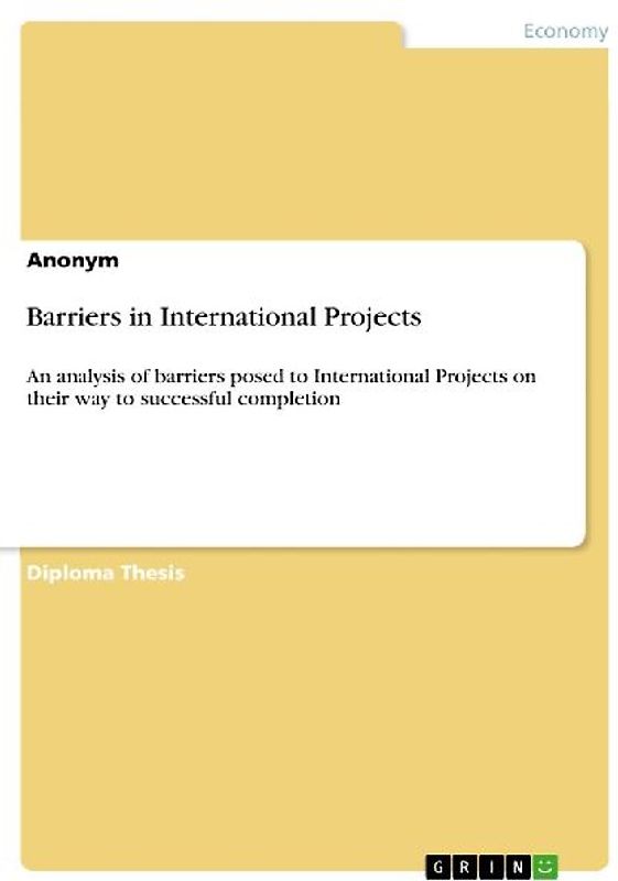 Barriers in International Projects