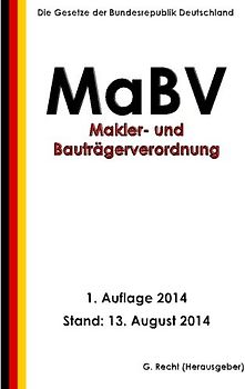 Makler- und Bauträgerverordnung - MaBV - Recht, G.