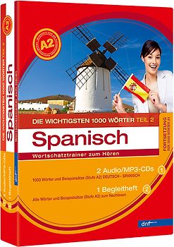 Audiotrainer Die wichtigsten 1000 Wörter Spanisch A2